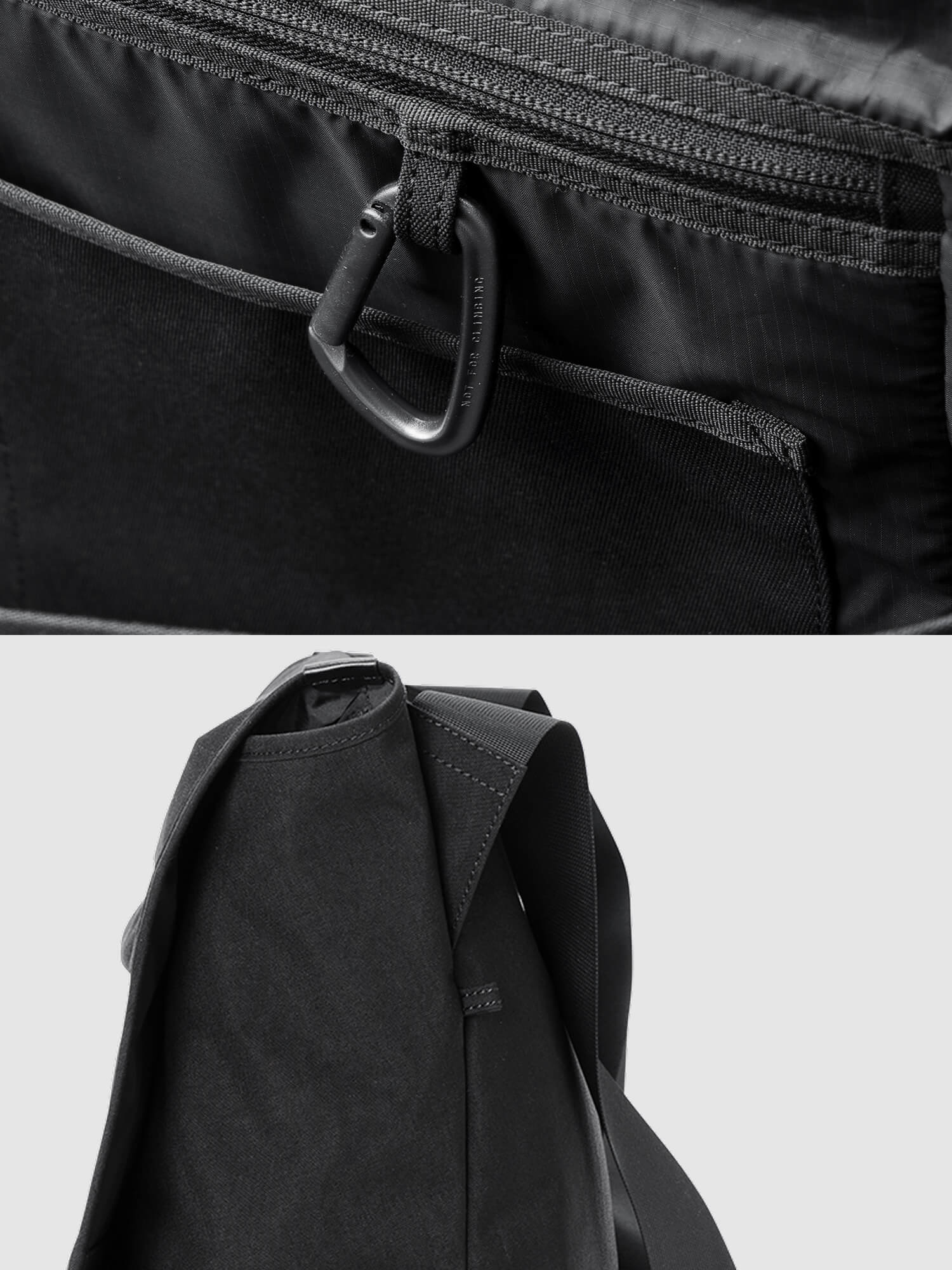 CORDURA®×レザー コンビメッセンジャーバッグ Large - Image 12