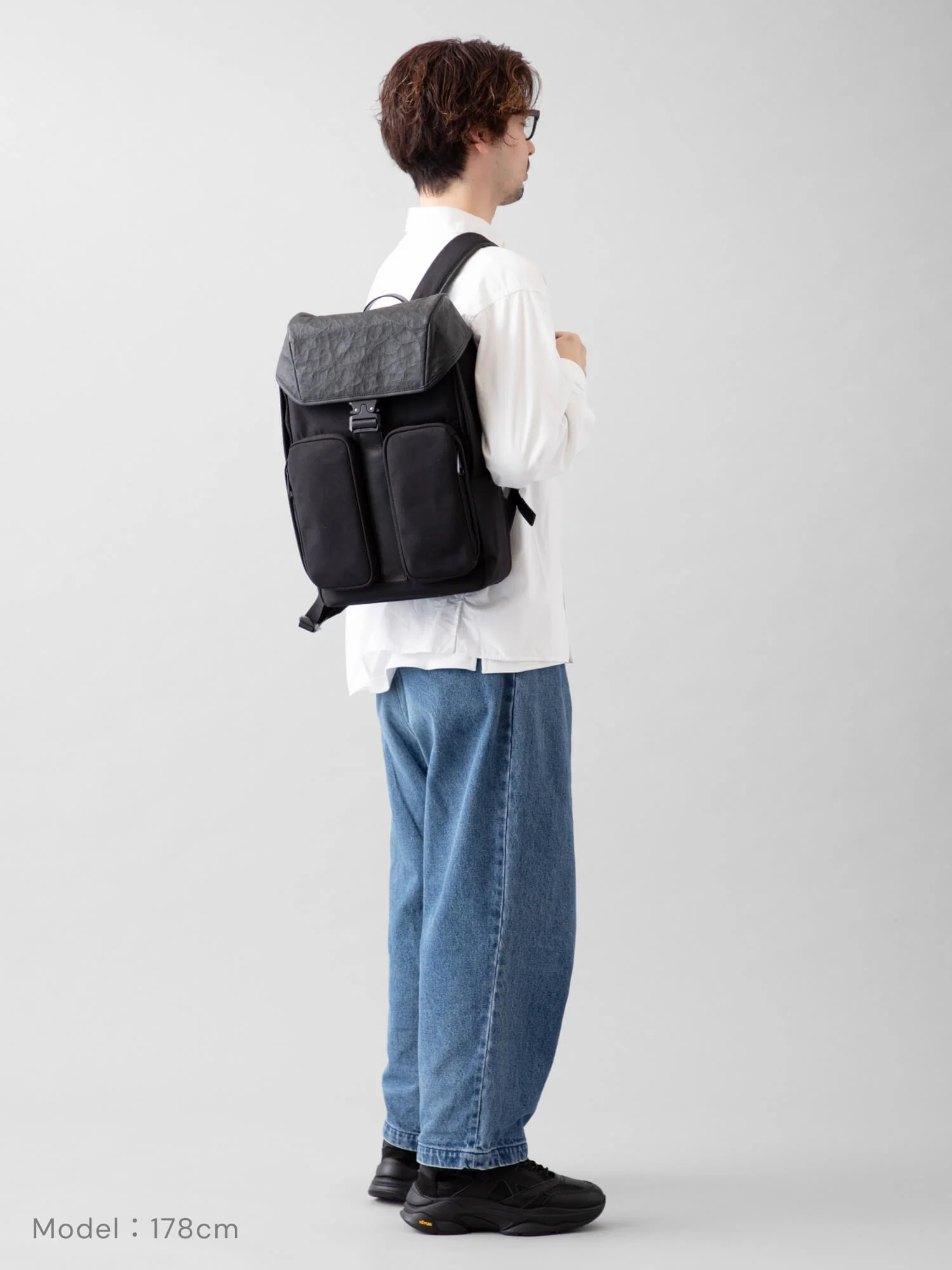 CORDURA®×レザー コンビスクエアバックパック - Image 3