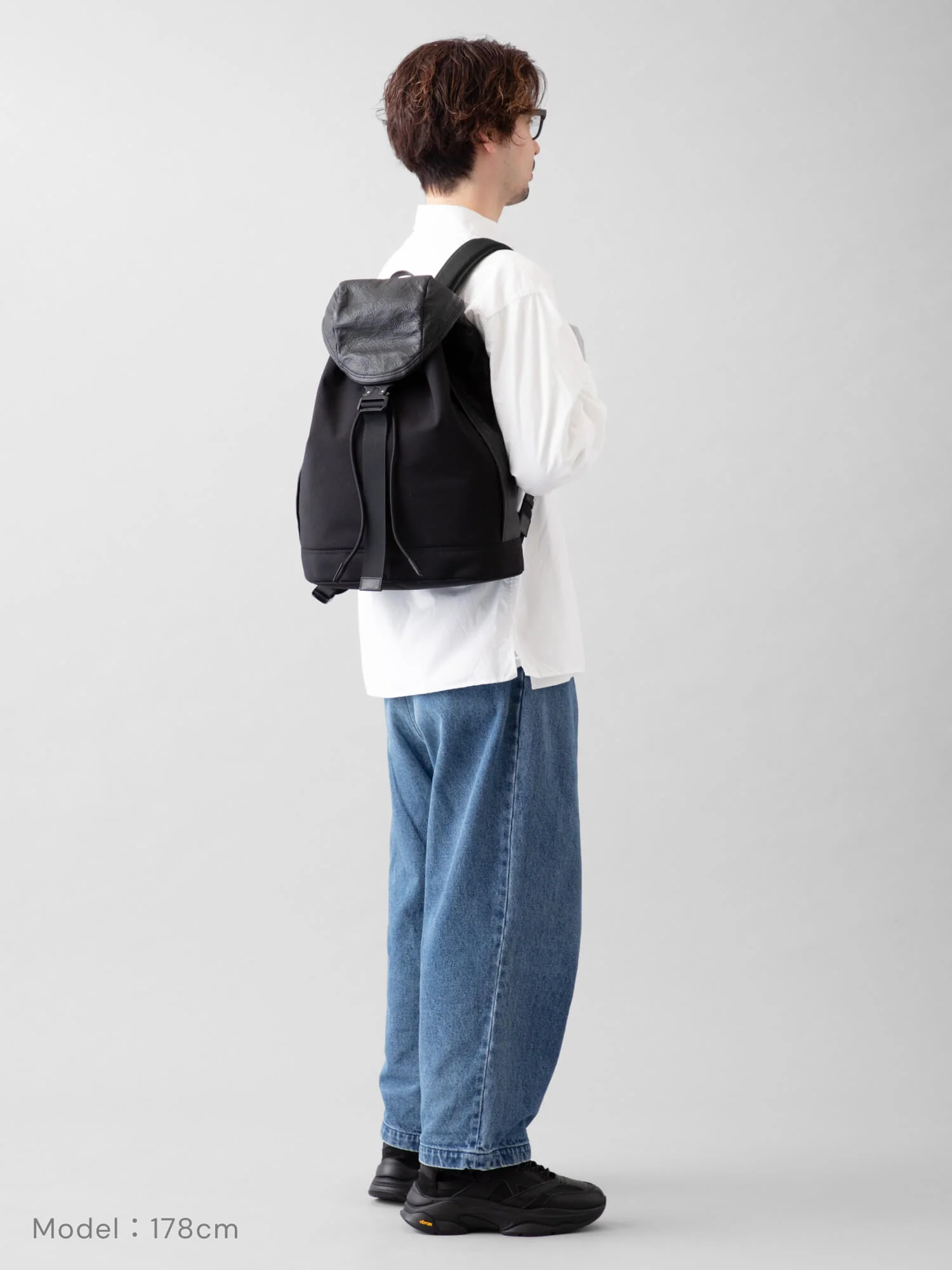 【新発売】NYLON×LEATHER BACKPACK SF M 010 - Image 3