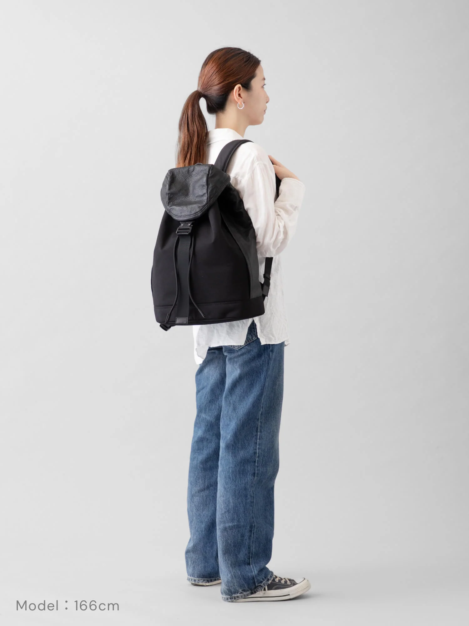 【新発売】NYLON×LEATHER BACKPACK SF M 010 - Image 4