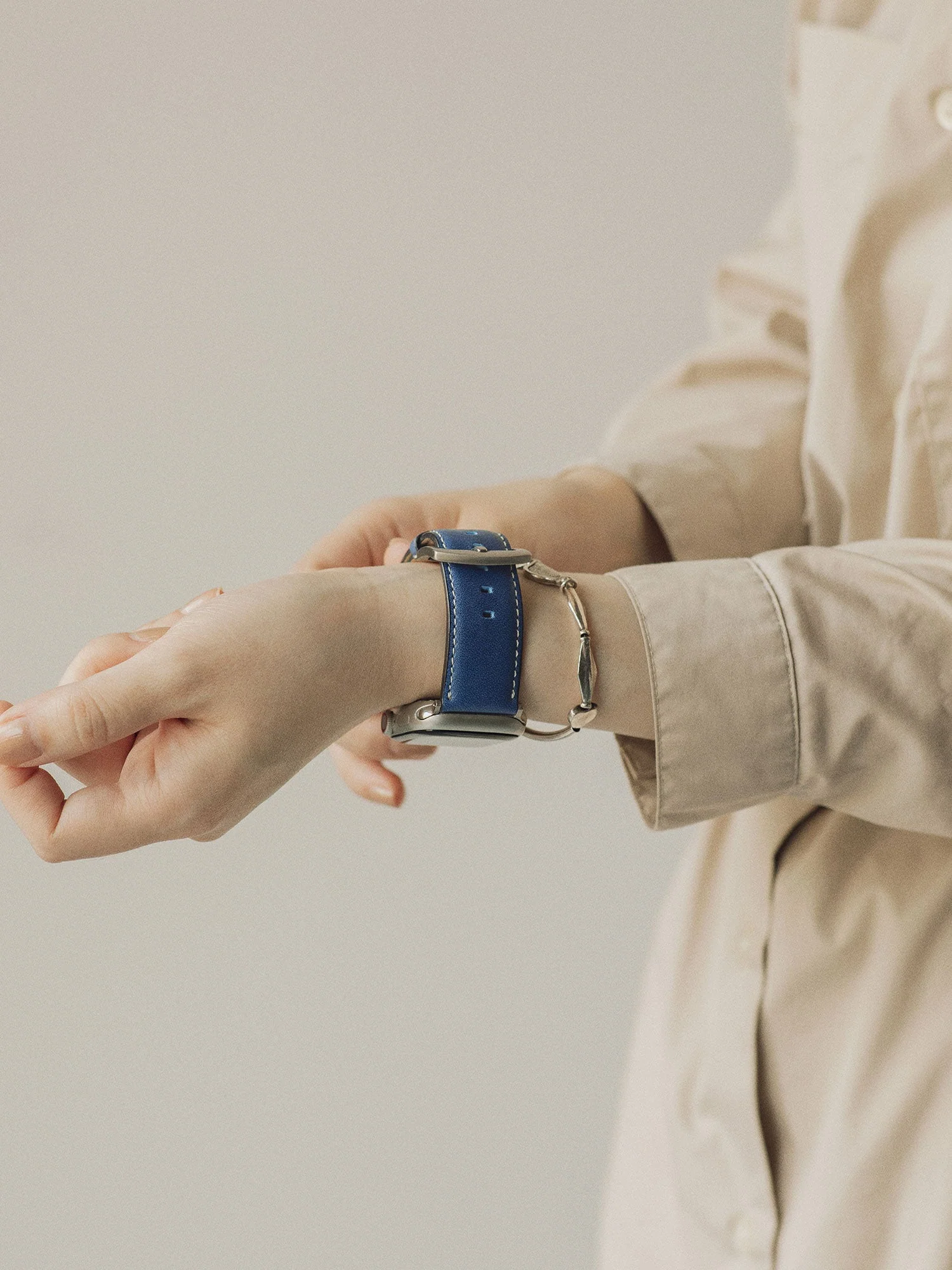 レザーウォッチバンド Apple Watch用(藍染革) - Image 8