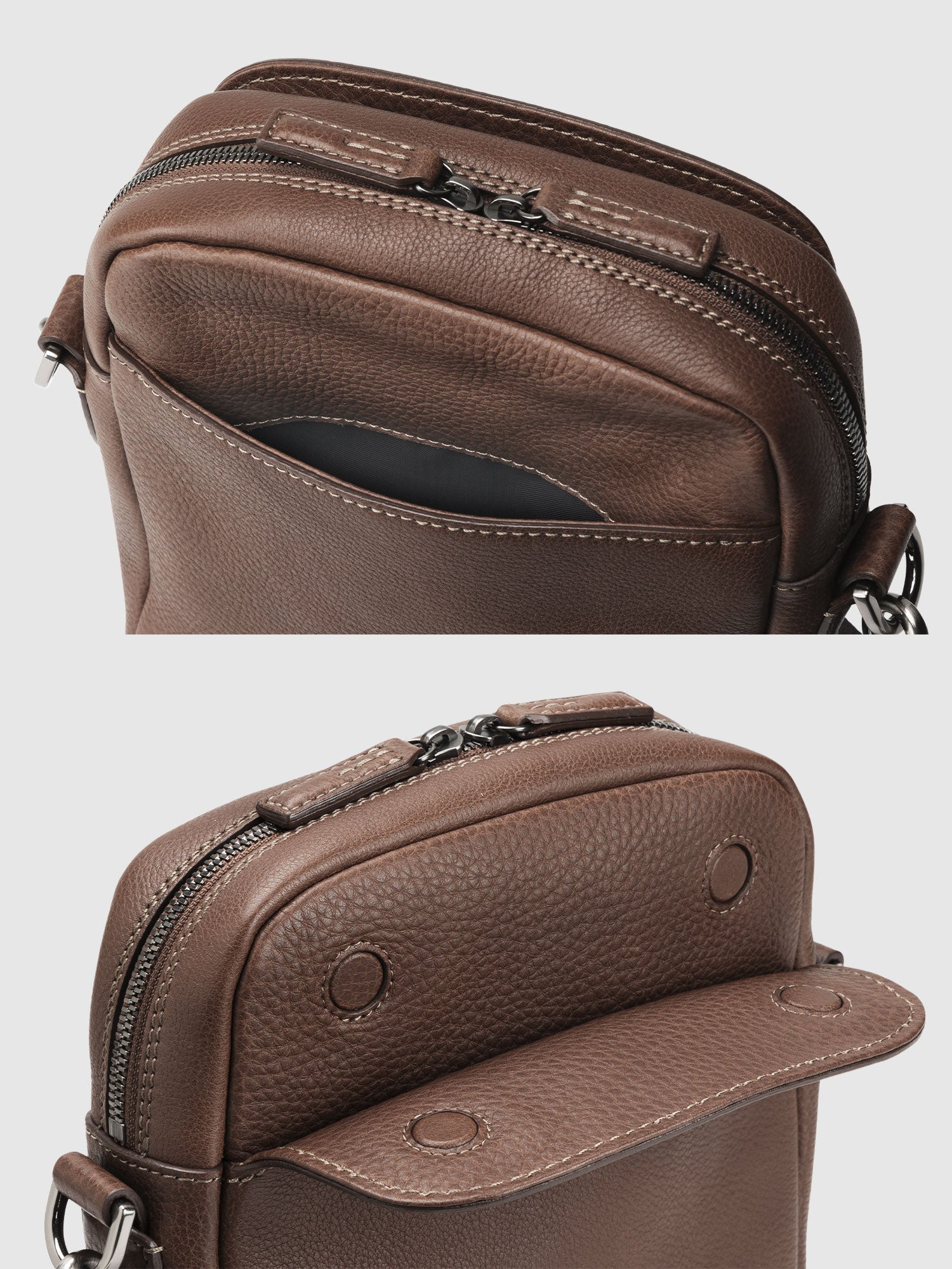 【数量限定色】トーンオイルヌメ ポケットショルダー - Image 16